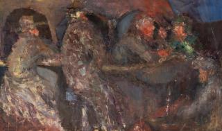 Benny Andrews - Untitled 31 3/4 x 52 in. (80.6 x 132.1 cm) unframed