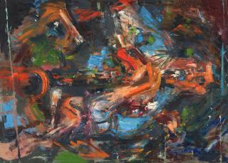 Benny Andrews - Untitled 37 x 28 1/2 in. (94.0 x 72.4 cm) unframed