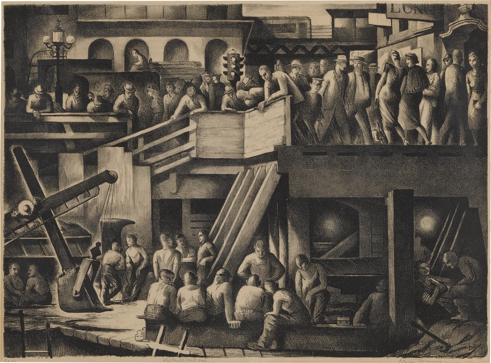 Benton Murdoch Spruance - The People Work - Noon (Fine/Looney 142)