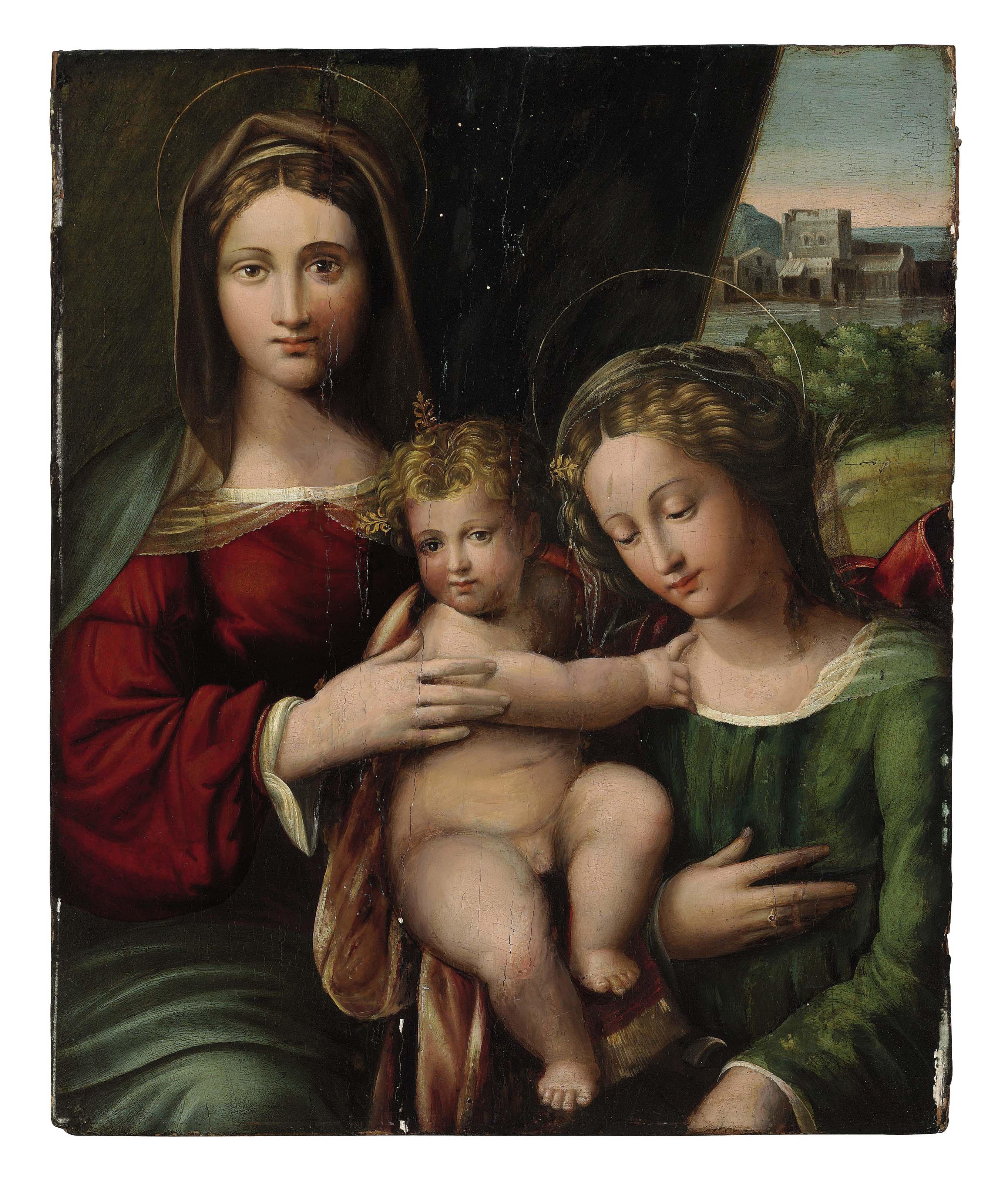 Benvenuto Tisi, Garofalo - The Madonna and Child with Saint Catherine