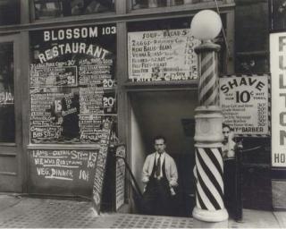 Berenice Abbott - Blossom Restaurant, Bowery, 1935