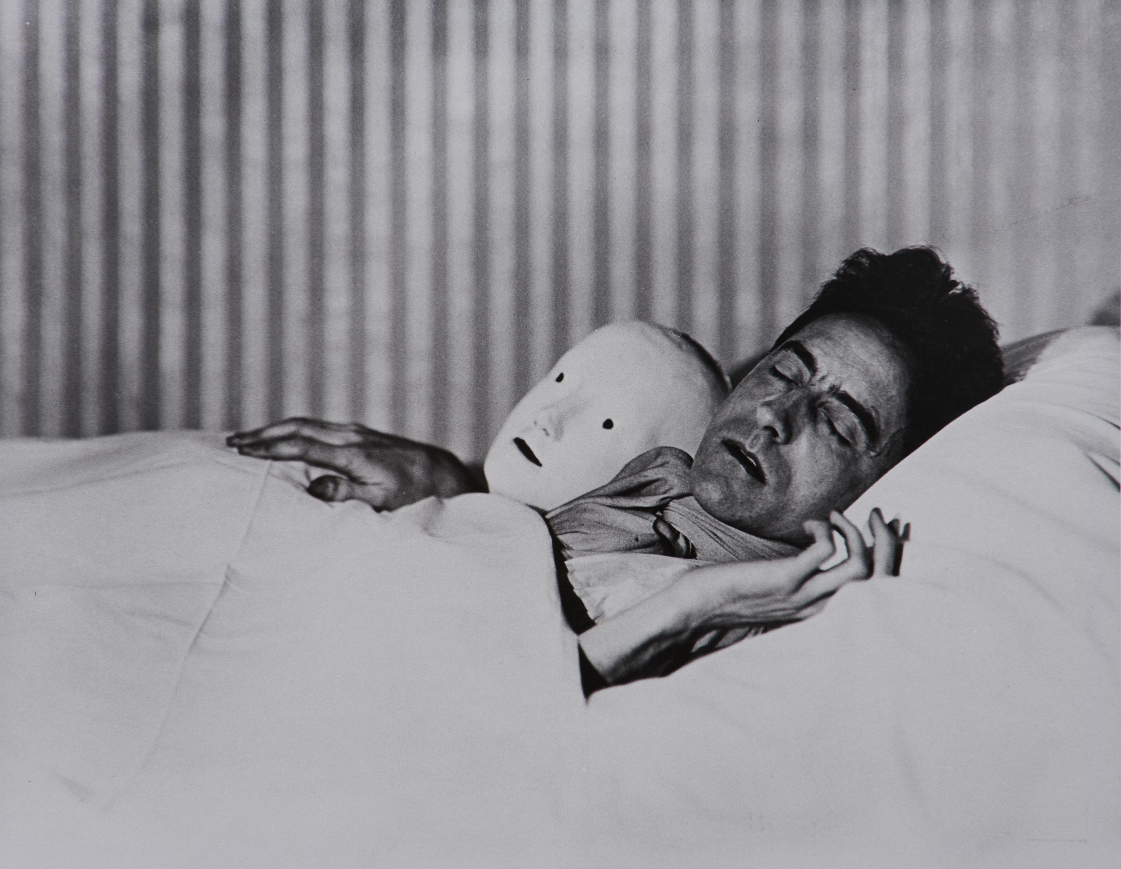 Berenice Abbott - Jean Cocteau with Mask of Antigone