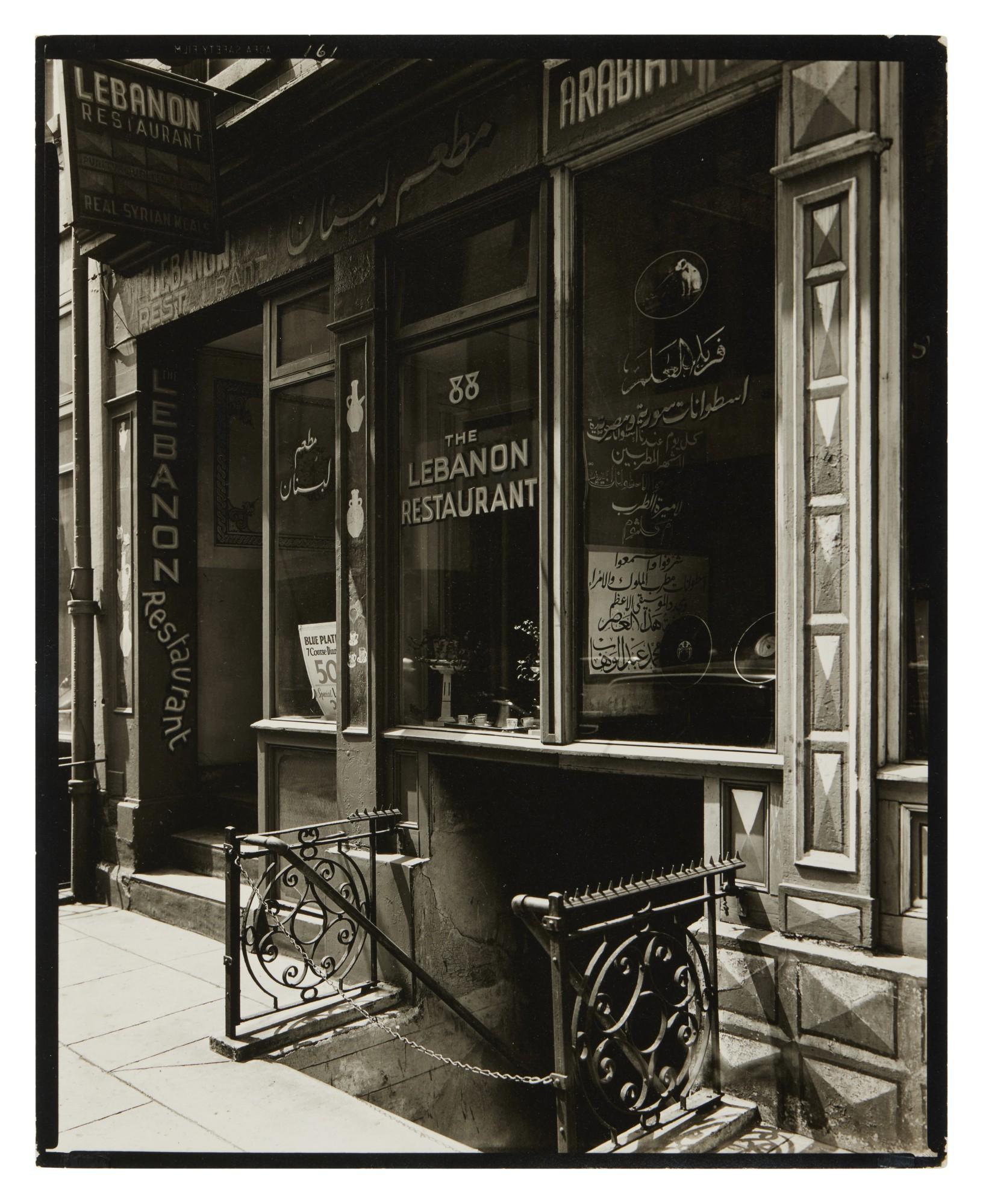 Berenice Abbott - \'Lebanon Restaurant\'