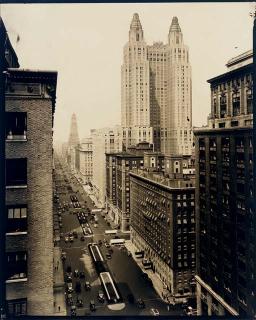 Berenice Abbott - Lower Park Avenue, c. 1936