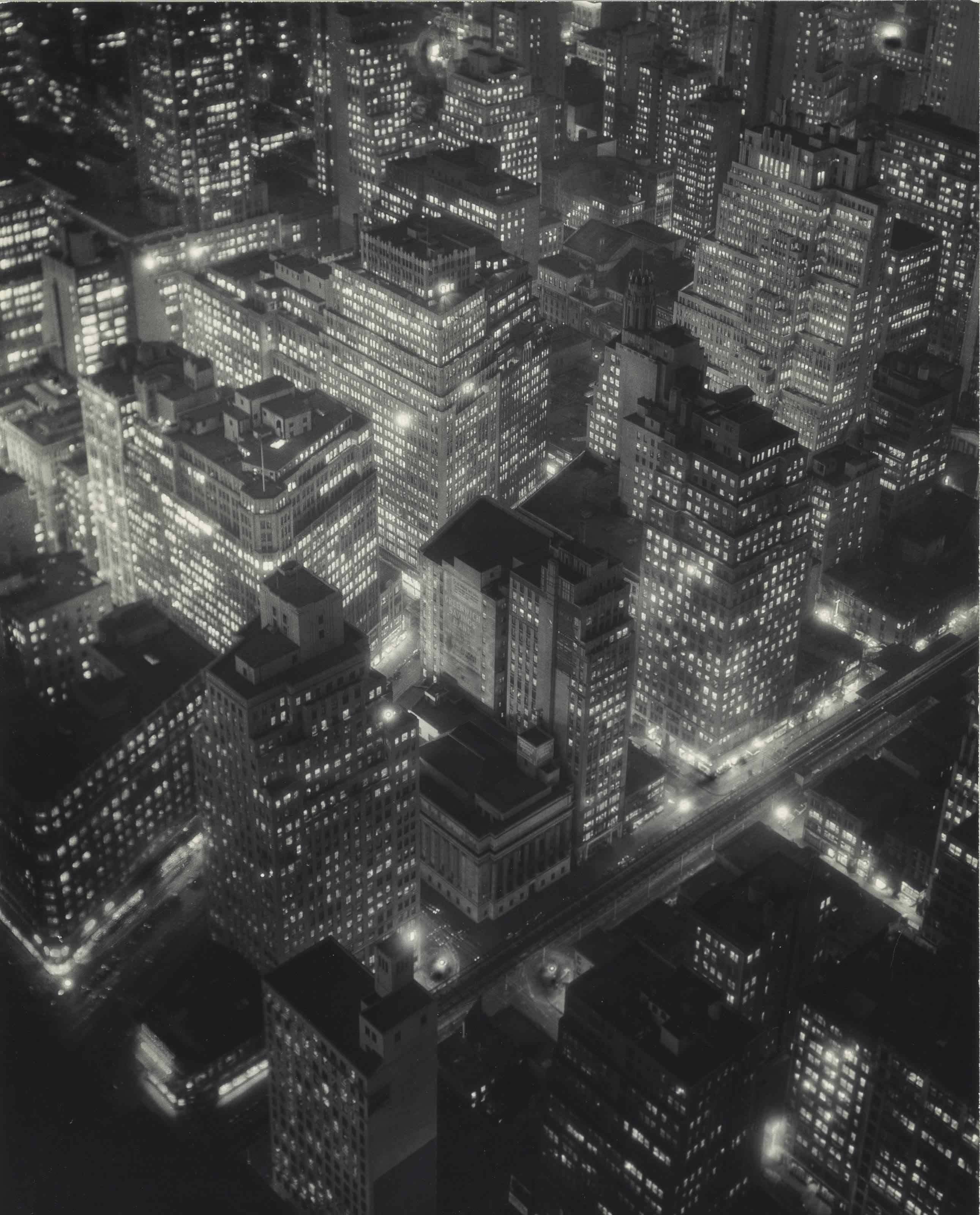 Berenice Abbott - New York At Night, 1932