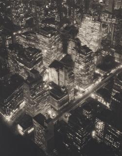 Berenice Abbott - Nightview, New York at Night, Empire State Building, 1932