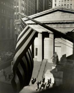 Berenice Abbott - Treasury Building from J.P. Morgan\'s Office, Manhattan