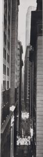 Berenice Abbott - View of Exchange Place from Broadway, New York, 1934