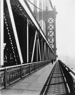 Berenice Abbott - Walkway, Manhattan Bridge (1936)