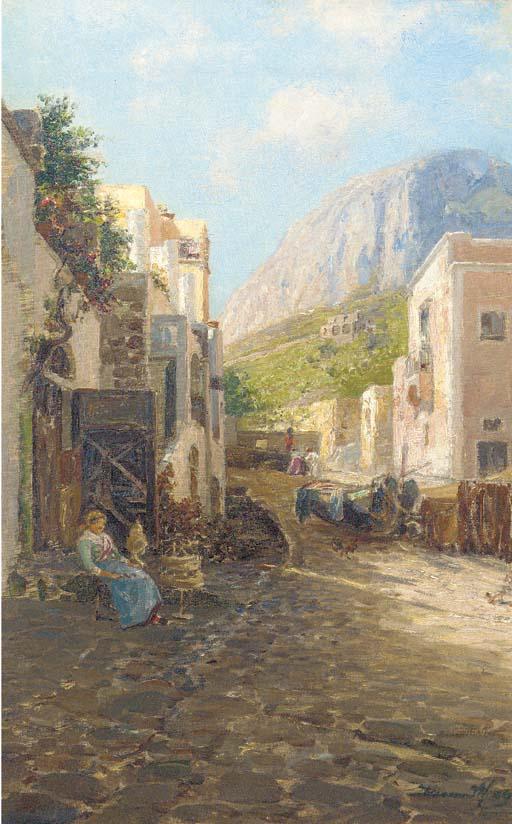 Bernado Hay - A backstreet in Capri