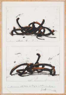 Bernar Venet - Combinaison aléatoire de lignes indéterminées