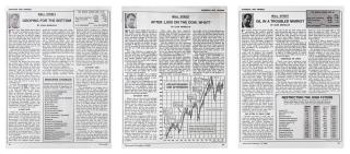 Bernar Venet - (I) Oil In A Troubled Market (Ii) After 1000 On The Dow, What? (Iii) Groping For The Bottom