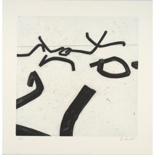 Bernar Venet - Plate F, from Random Combination of Indeterminate Lines