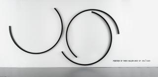 Bernar Venet - Position of Three Major Arcs of 225.5° Each