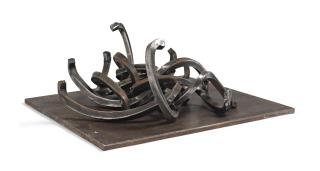 Bernar Venet - Random combination of Indeterminate lines