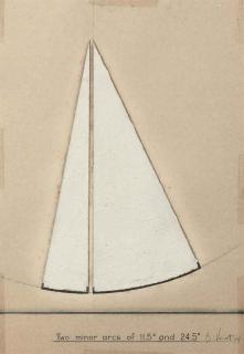 Bernar Venet - Two minor arcs of 11.5 and 24.5 degrees