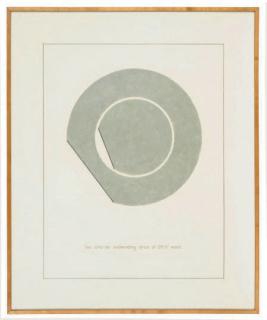 Bernar Venet - Untitled (two chords subtending arcs of 291.5o each)