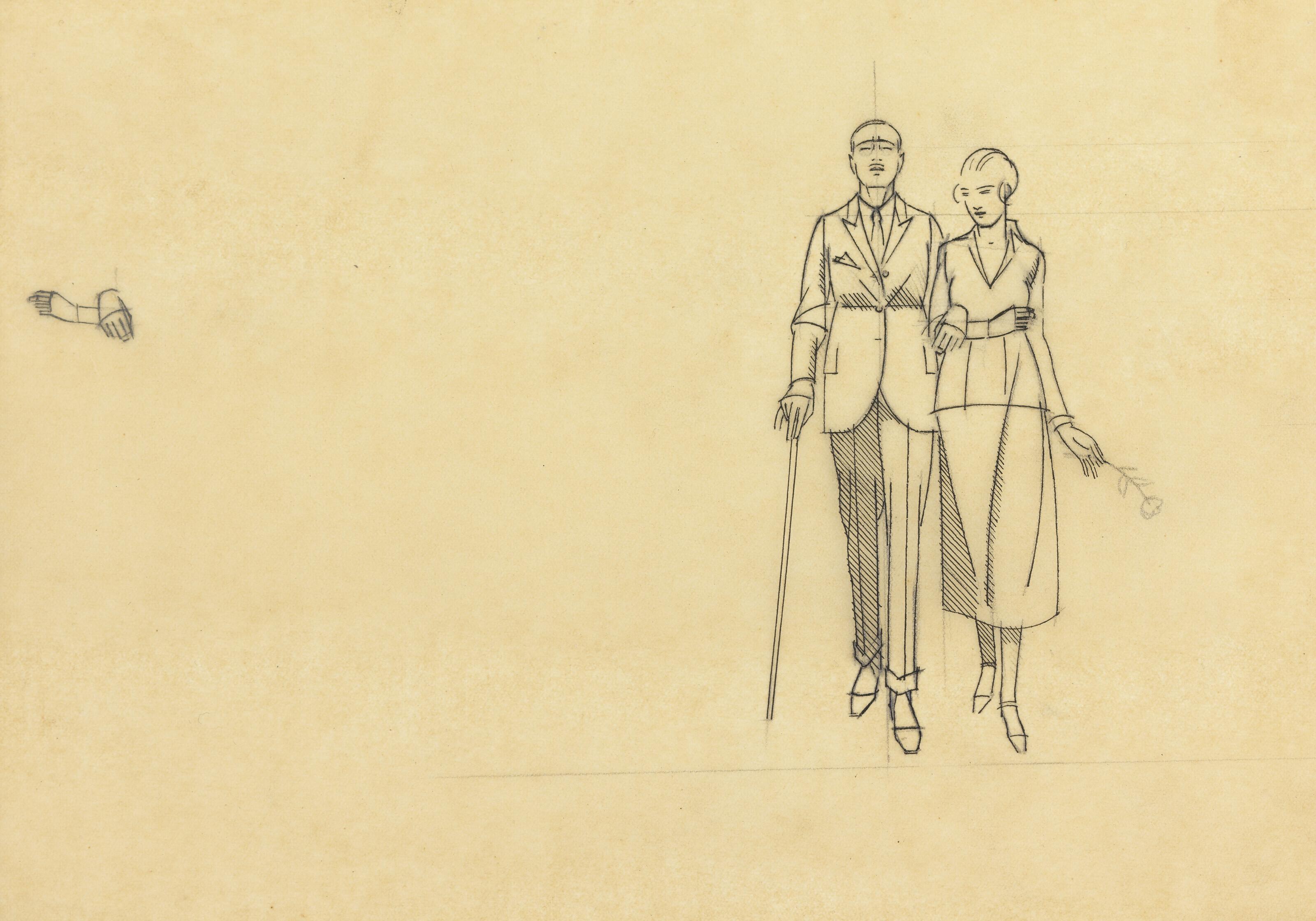 Bernard Boutet De Monvel - Bernard Boutet de Monvel et sa fiancée, Delfina, en promenade