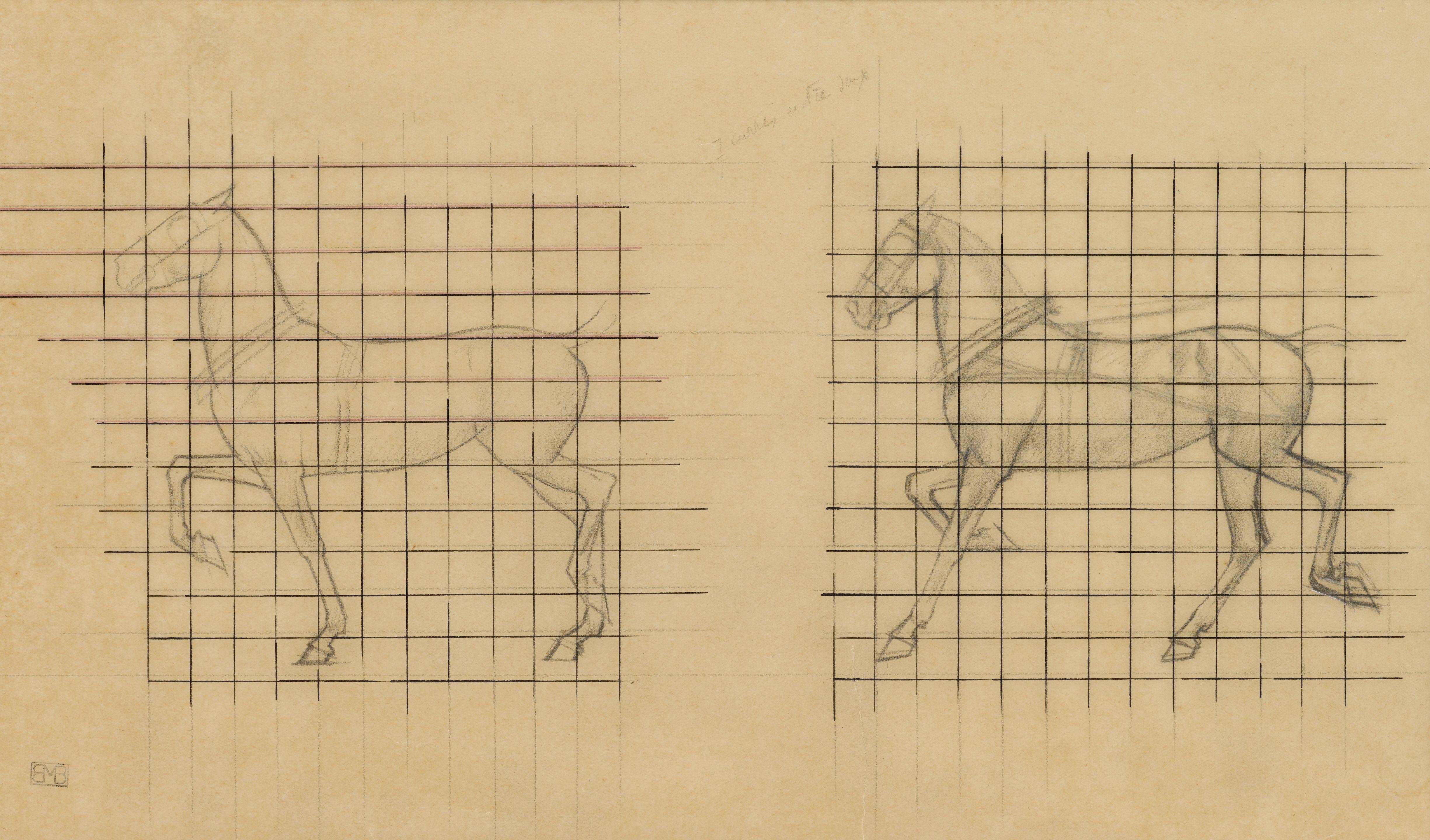 Bernard Boutet de Monvel - Etude de chevaux