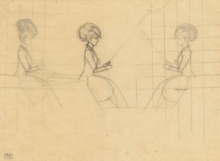 Bernard Boutet de Monvel - Etude de femme à la calèche