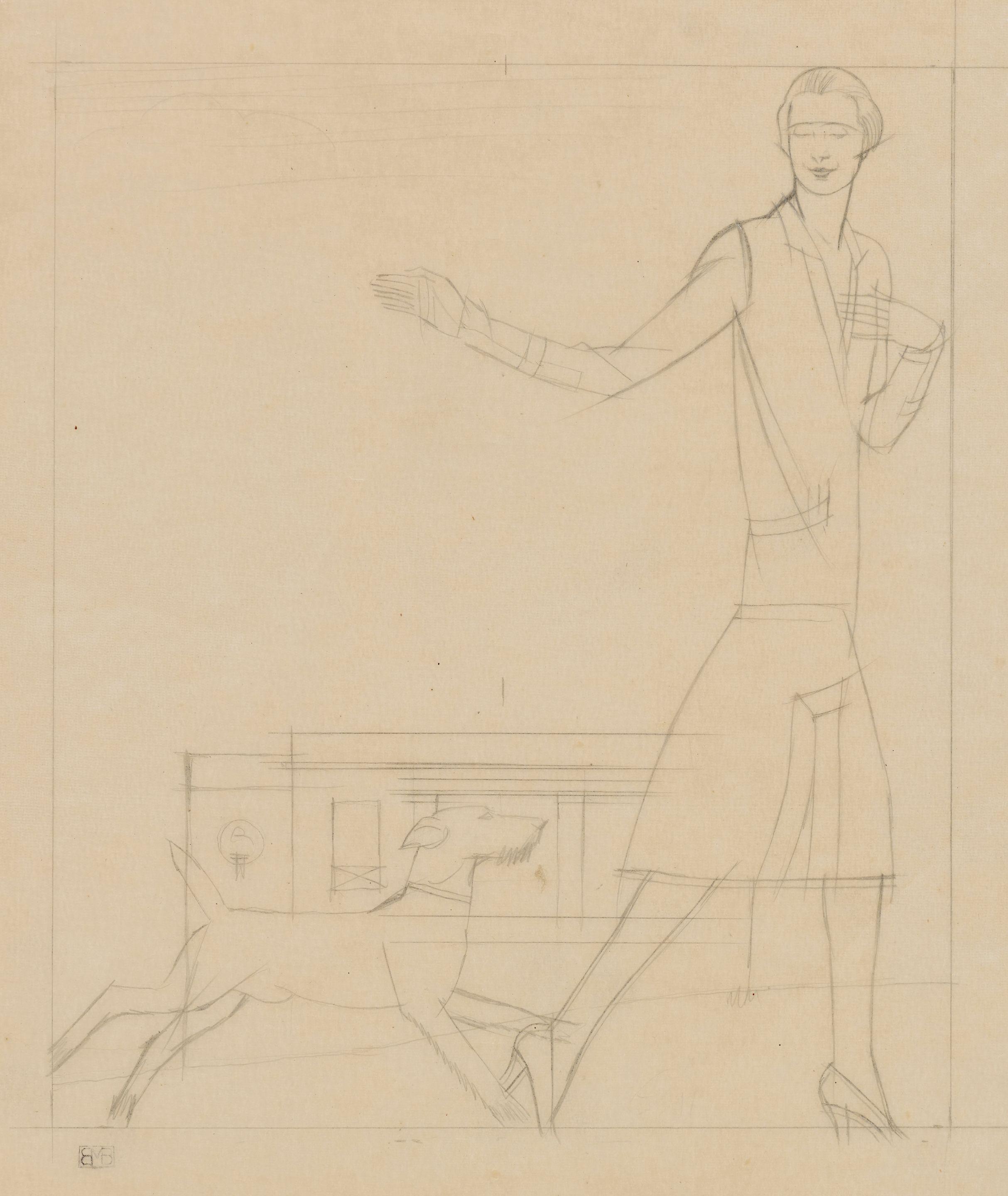 Bernard Boutet de Monvel - La promenade du fox terrier