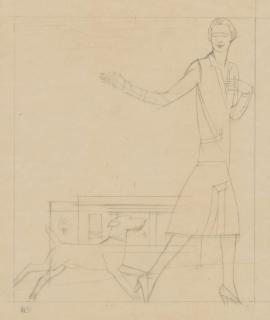 Bernard Boutet de Monvel - La promenade du fox terrier