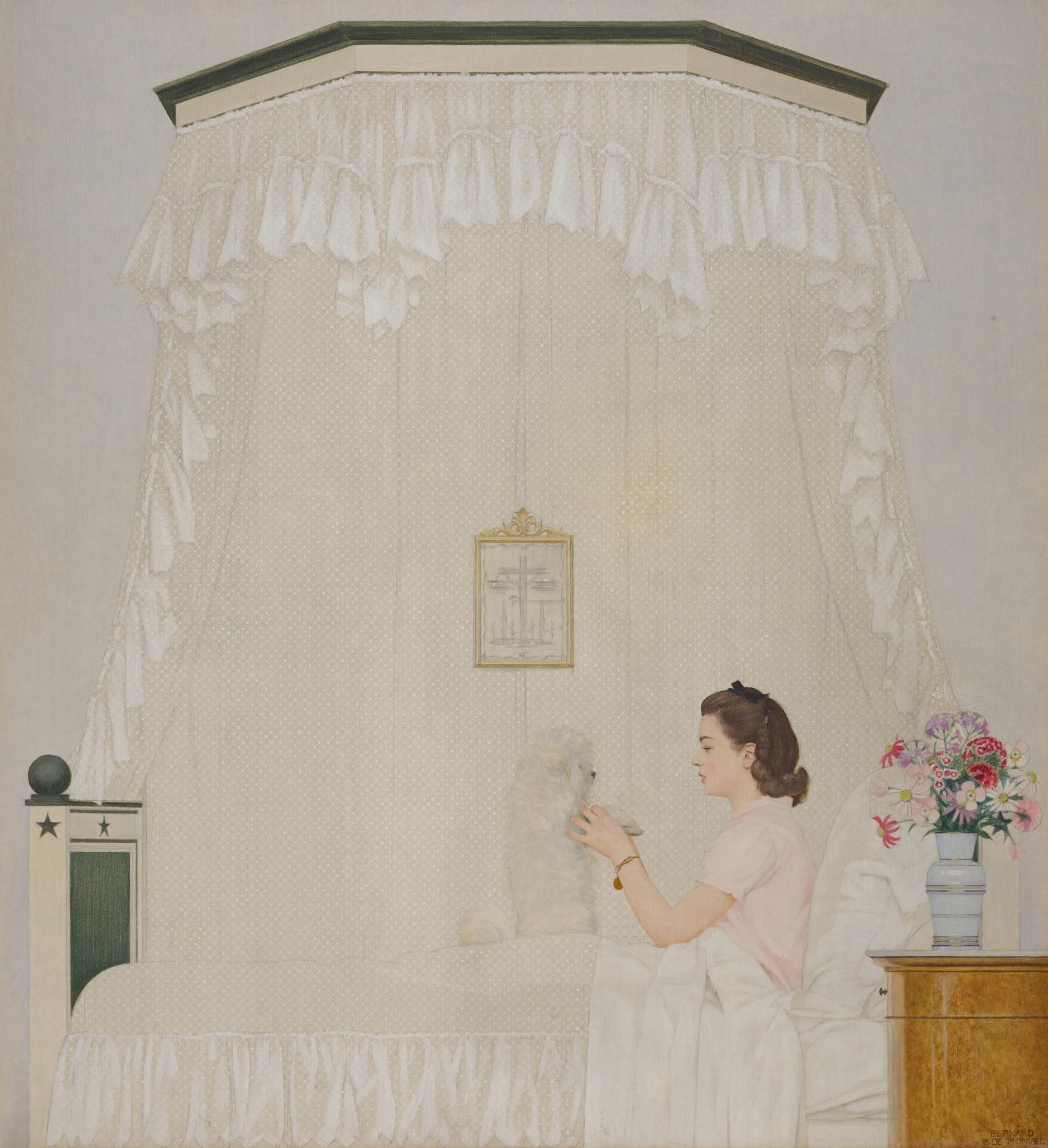 Bernard Boutet De Monvel - Sylvie Et Son Chien Champagne