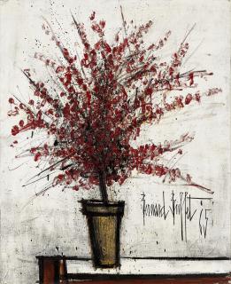 Bernard Buffet - Azalée rouge dans un pot