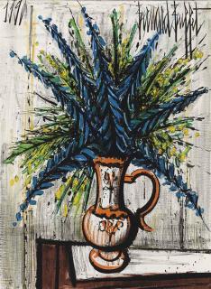 Bernard Buffet - Bouquet bleu