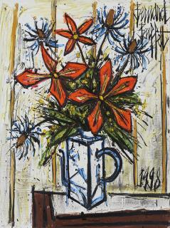 Bernard Buffet - Bouquet dans une théière