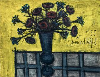 Bernard Buffet - Bouquet de Fleurs(Painted in 1953)