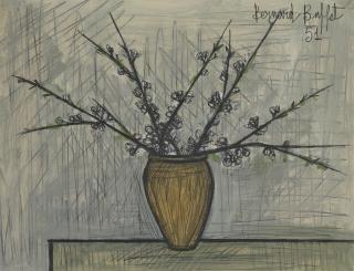Bernard Buffet - Bouquet de prunus