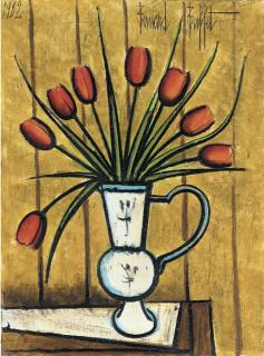 Bernard Buffet - Bouquet de tulipes