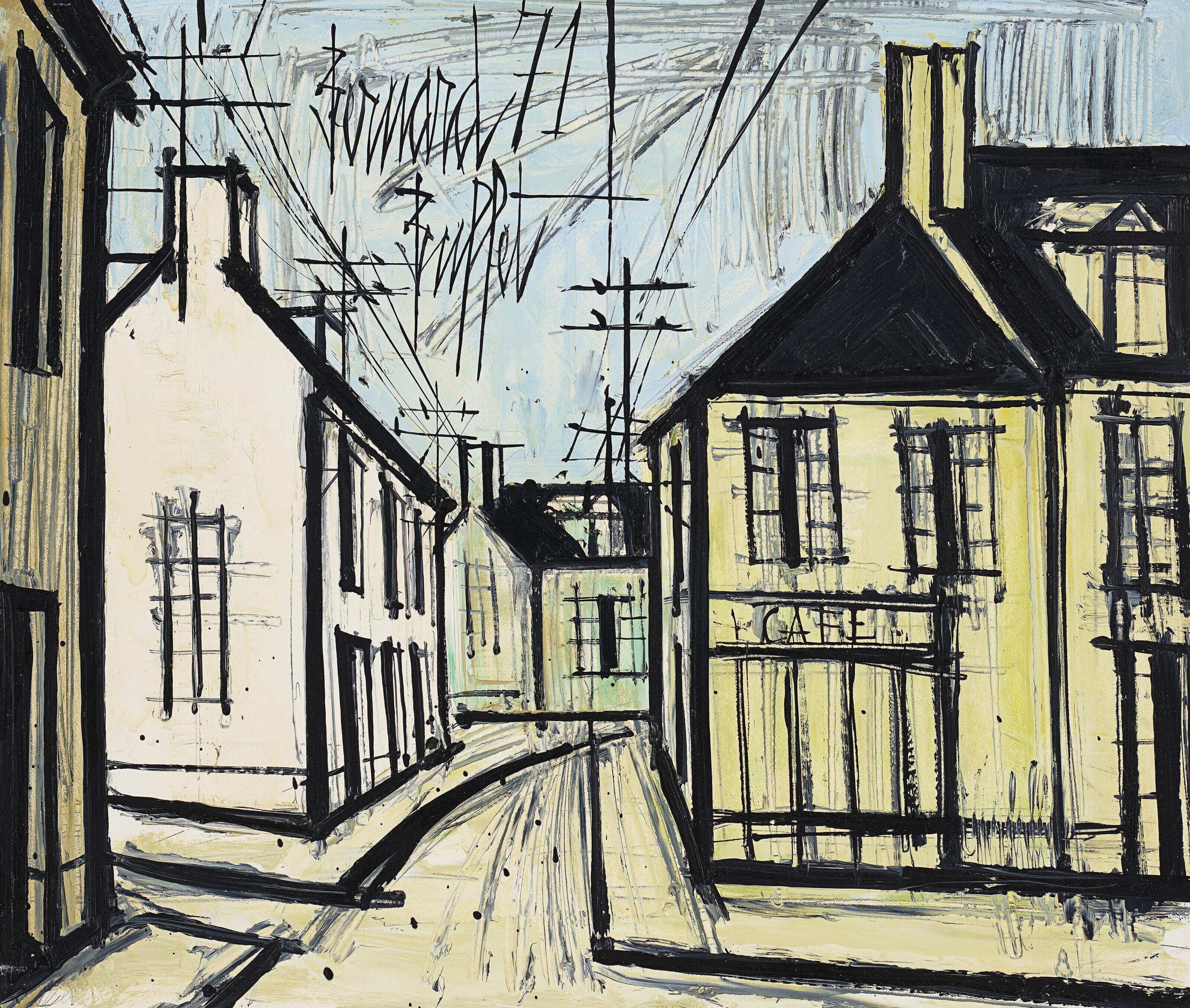 Bernard Buffet - Café de banlieue