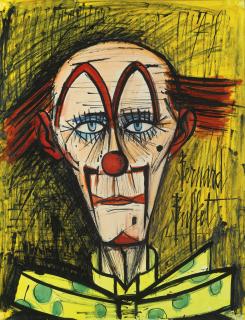 Bernard Buffet - Clown À La Cravate À Pois I