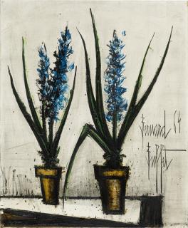 Bernard Buffet - Deux Jacinthes Bleues