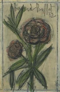 Bernard Buffet - Deux petites roses