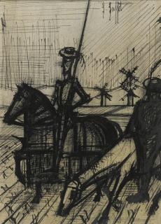 Bernard Buffet - Don Quichotte Et Sancho Panca