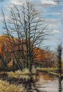 Bernard Buffet - Environs De Cher (Painted In 1975)