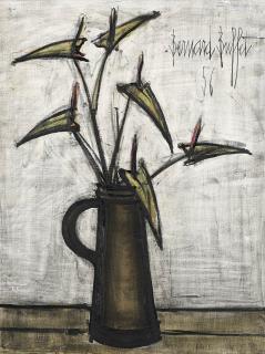 Bernard Buffet - Fleurs Dans Un Pichet