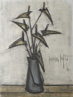 Bernard Buffet - Fleurs dans un pot à lait