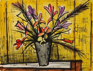 Bernard Buffet - Fleurs dans un vase
