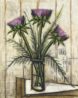 Bernard Buffet - Fleurs d\'artichaut