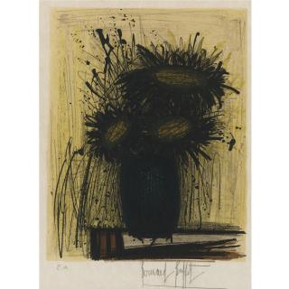 Bernard Buffet - Herbier: Les Tournesols (Sorlier 78)