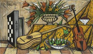 Bernard Buffet - Instruments De Musique Et Jacquet