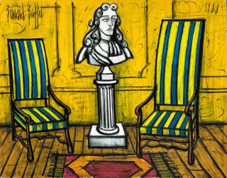 Bernard Buffet - Intérieur aux deux fauteuils
