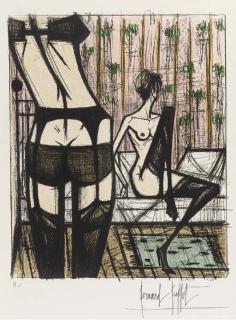 Bernard Buffet - Jeux de Dames, André Sauret, Les Editions du Livre, Monte-Carlo, 1970 (Sorlier 200-220)