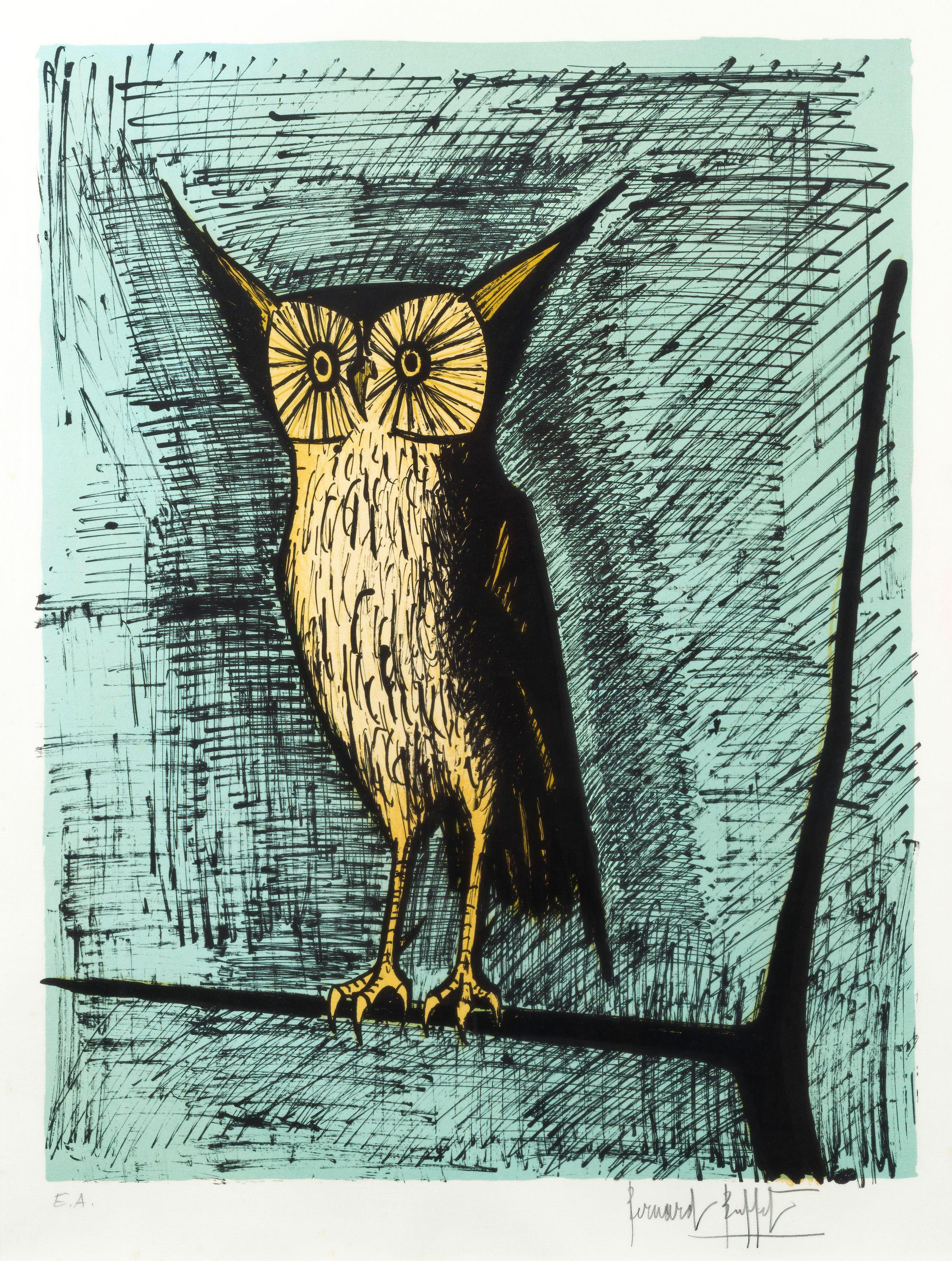 Bernard Buffet - La chouette