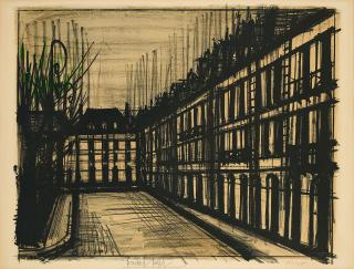 Bernard Buffet - La Place de Vosges (Aus: Album Paris).