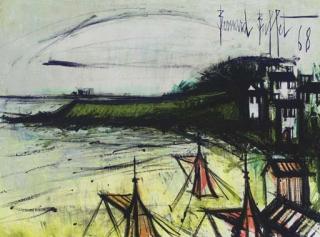 Bernard Buffet - La plage et la pointe de la Garde à Saint-Cast